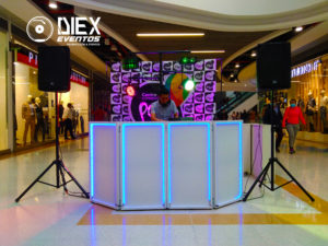 Alquiler de sonido y Dj en activación en el centro comercial Paseo Villa del Rio en Bogotá